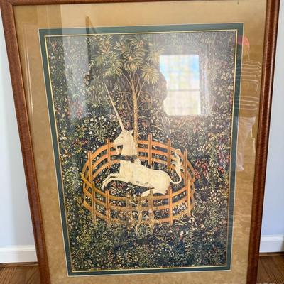 "The Unicorn in Captivity" framed art, The Cloisters: Celebrating 50 years