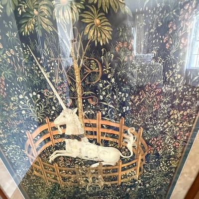 "The Unicorn in Captivity" framed art, The Cloisters: Celebrating 50 years