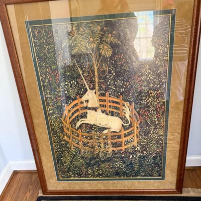 "The Unicorn in Captivity" framed art, The Cloisters: Celebrating 50 years