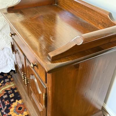 Wood nightstand with great storage