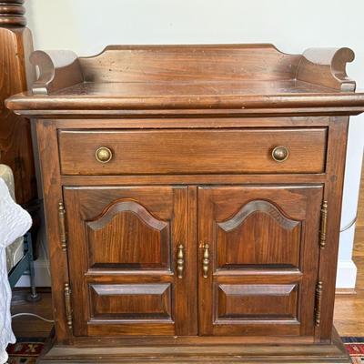 Wood nightstand with great storage