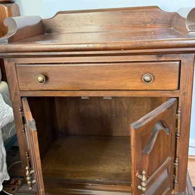 Wood nightstand with great storage
