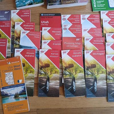 Large assortment of road maps - John Fielder Best of Colorado 165 top scenic places -