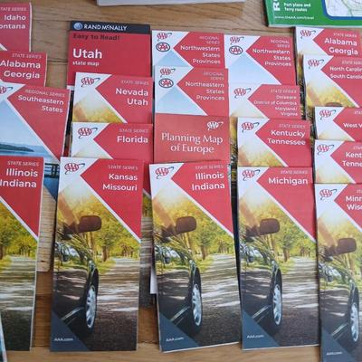 Large assortment of road maps - John Fielder Best of Colorado 165 top scenic places -