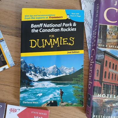 Large assortment of road maps - John Fielder Best of Colorado 165 top scenic places -