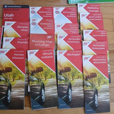 Large assortment of road maps - John Fielder Best of Colorado 165 top scenic places -