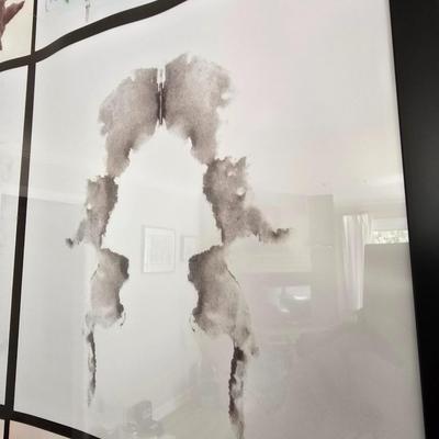 Framed wall art - Hermann Rorschach Test - Inkblots -Psychiatric Test -Psychotherapist