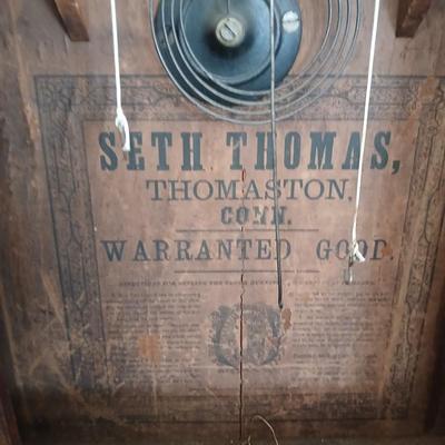 Antique 1800's Seth Thomas clock Plymouth Conn. 30-hour Gong Clock