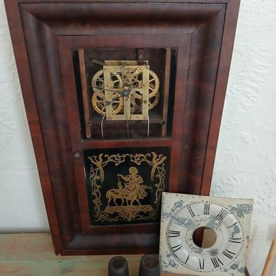 Antique 1800's Seth Thomas clock Plymouth Conn. 30-hour Gong Clock