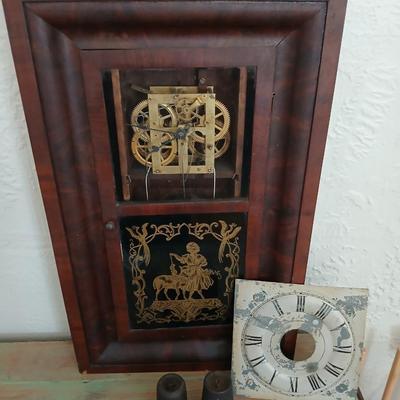 Antique 1800's Seth Thomas clock Plymouth Conn. 30-hour Gong Clock