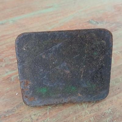 Cast Iron The Dexter company Foundry operations - Fairfield Iowa - Paperweight - Nameplate advertisement
