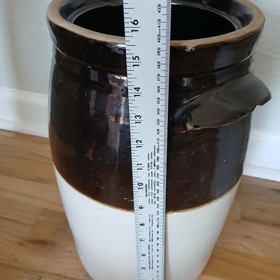 Antique USA Blue Crown #4 Robinson Ransbottom Butter Churn