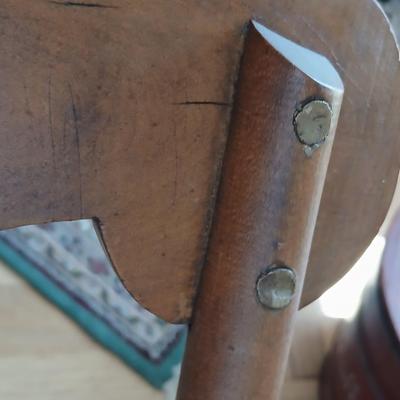 Antique side chairs - cane seats - 1 fiddle back spindle legs - one spindle back with ornate carving