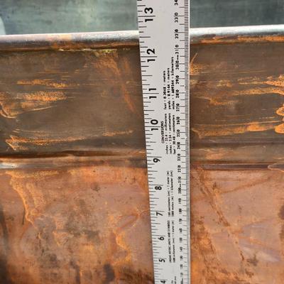 Vintage Copper Boiler Tub With Wooden Handles