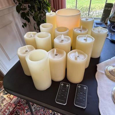 Lot of battery operated candles