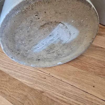 Antique stoneware 2 Gallon 2 Tone Crock - Primitive and unique!