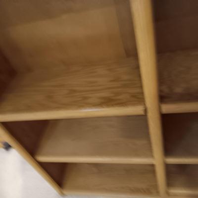 DOUBLE BOOKCASE WITH ADJUSTABLE SHELVES
