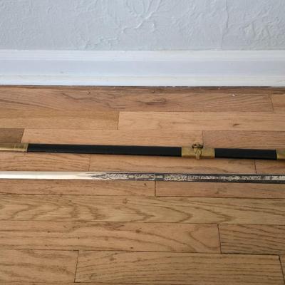 Hilborn-Hamburger Inc New York. made in Solingeb Germany Navy USN Officer's Dress Sword with Sheath