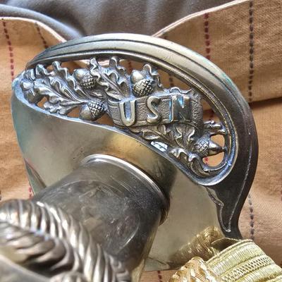 Hilborn-Hamburger Inc New York. made in Solingeb Germany Navy USN Officer's Dress Sword with Sheath