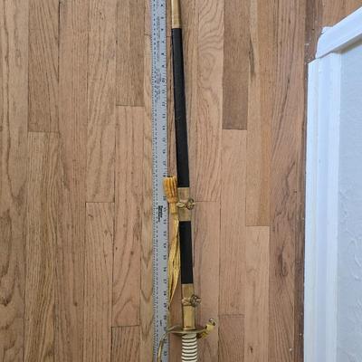 Hilborn-Hamburger Inc New York. made in Solingeb Germany Navy USN Officer's Dress Sword with Sheath