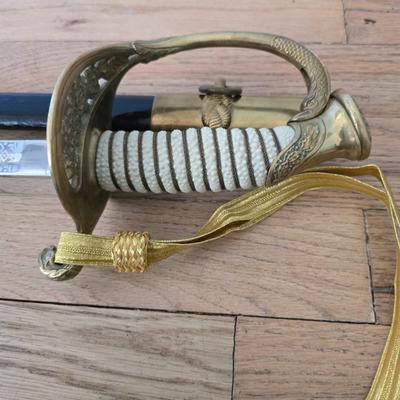 Hilborn-Hamburger Inc New York. made in Solingeb Germany Navy USN Officer's Dress Sword with Sheath
