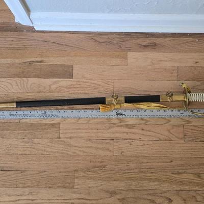 Hilborn-Hamburger Inc New York. made in Solingeb Germany Navy USN Officer's Dress Sword with Sheath