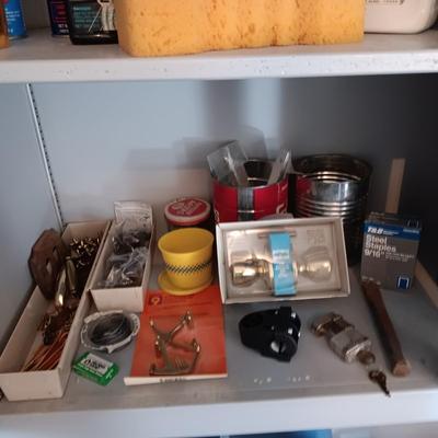 LARGE LOT OF HARDWARE AND MULTI DRAWER ORGANIZER