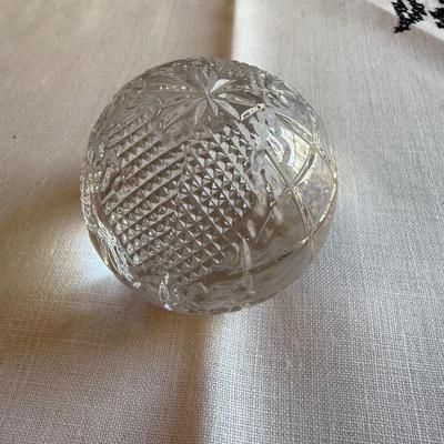 Waterford globe paperweight