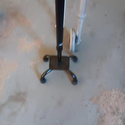 FOLDING WALKER AND A 4 FOOTED CANE