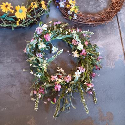 3 FLORAL WREATHS