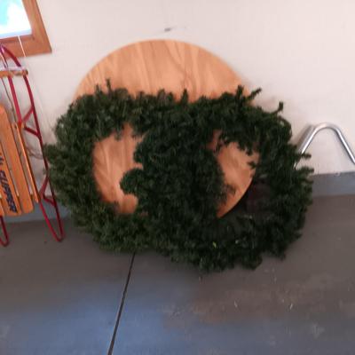 2 LARGER UNDECORATED CHRISTMAS WREATHS