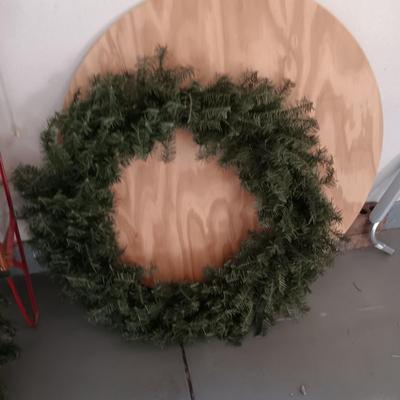 2 LARGER UNDECORATED CHRISTMAS WREATHS