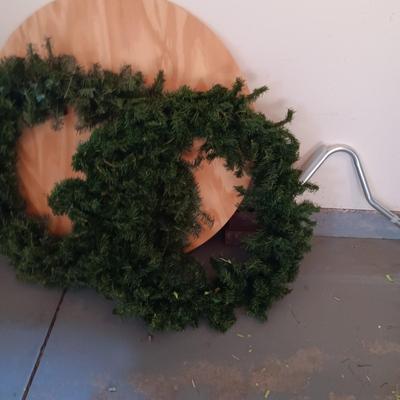 2 LARGER UNDECORATED CHRISTMAS WREATHS