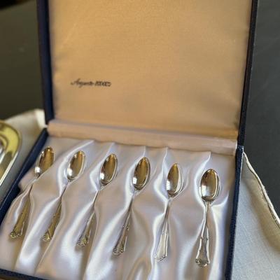 6 Italian continental silver 800 espresso spoons