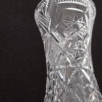 Vintage Stuart Crystal Vase 7" tall