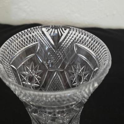 Vintage Stuart Crystal Vase 7" tall