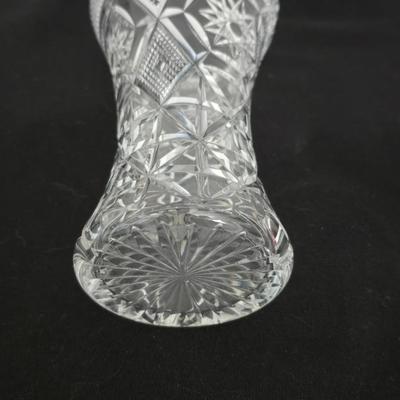 Vintage Stuart Crystal Vase 7" tall
