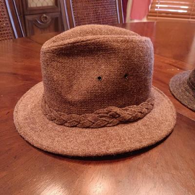 KANGOL AND HANNA 100% WOOL FEDORA HATS SIZE SMALL