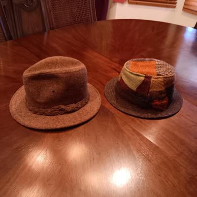 KANGOL AND HANNA 100% WOOL FEDORA HATS SIZE SMALL