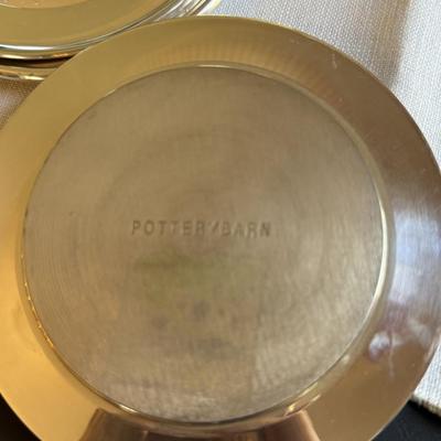 Set of silver plate coasters, candy dishes and other silver items