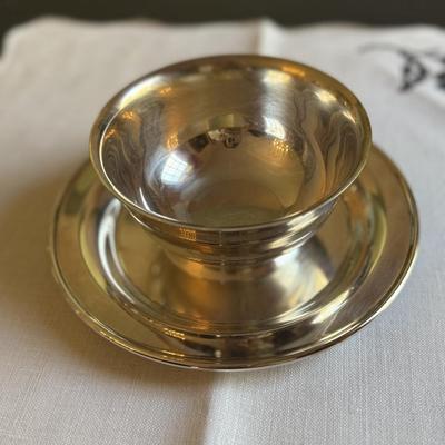 Set of silver plate coasters, candy dishes and other silver items