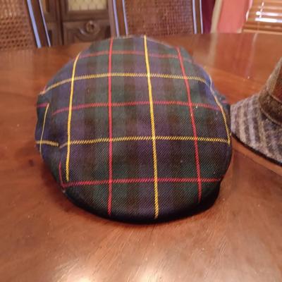 MEN'S FLAP CAP AND A 100% WOOL FEDORA HAT SIZE SMALL