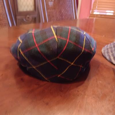 MEN'S FLAP CAP AND A 100% WOOL FEDORA HAT SIZE SMALL