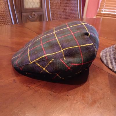 MEN'S FLAP CAP AND A 100% WOOL FEDORA HAT SIZE SMALL