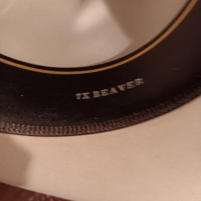 MEN'S RESISTOL 7X BEAVER FELT WESTERN STYLE HAT SIZE 6 7/8
