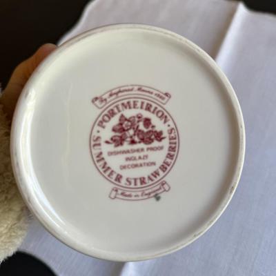 Portmeirion summer strawberry pot with lid