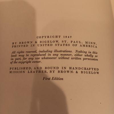 LEATHER BOUND, FIRST EDITION, 1947 THE GREAT OUTDOORS