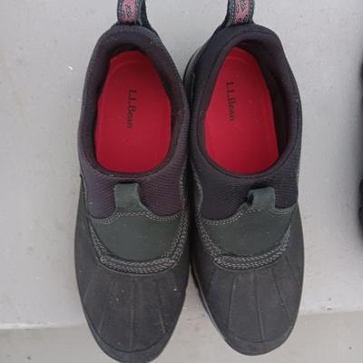 MEN'S LL BEAN AND MERRELL CABELAS LEATHER SLIP ON SHOES SIZE 10