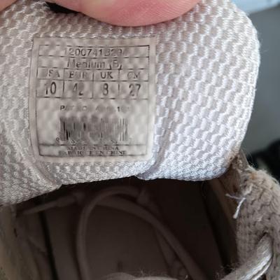 LADIES BROOKS SHOES (10) AND LANDS END SLIP ON SHOES (9)