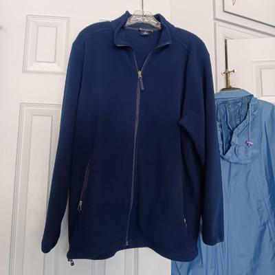 LADIES EDDIE BAUER RAIN PONCHO AND 2 LIGHTWEIGHT JACKETS
